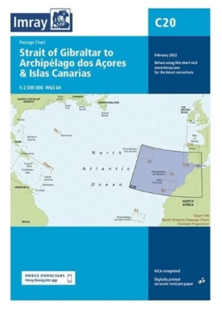 Book cover of: Imray Chart C20