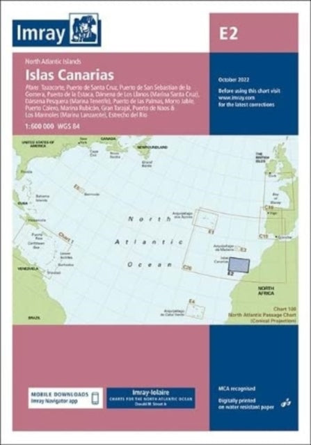 Book cover of: Imray Chart E2