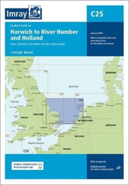 Book cover of: Imray Chart C25