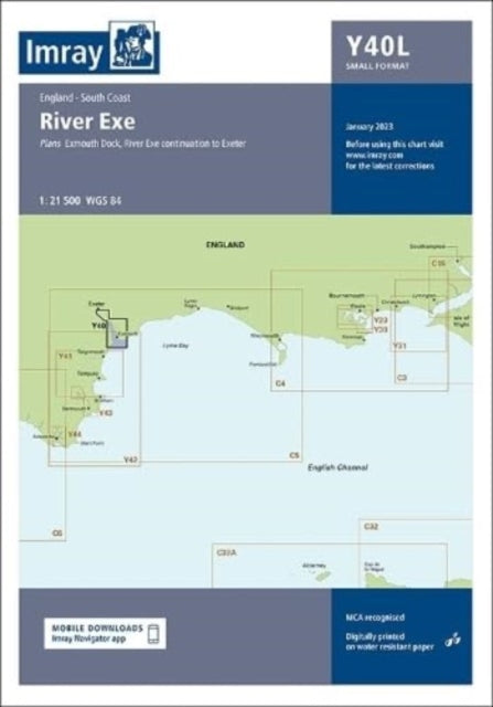 Book cover of: Imray Chart Y40 Laminated