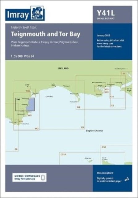 Book cover of: Imray Chart Y41