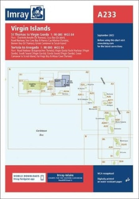 Book cover of: Imray Chart A233