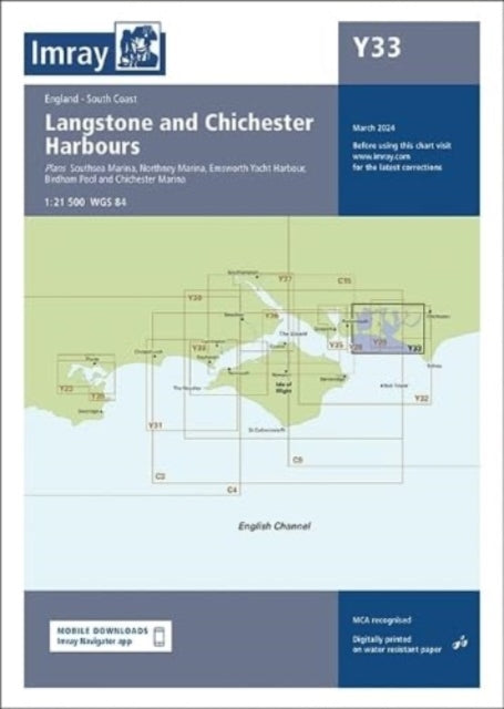 Book cover of: Imray Chart Y33