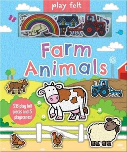Book cover of: Play Felt Farm Animals - Activity Book. By: RANSON, ERIN