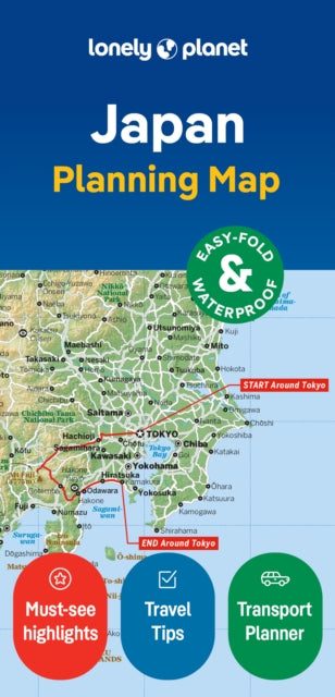 Book cover of: Lonely Planet Japan Planning Map. By: Lonely Planet