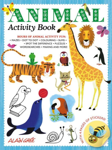 Book cover of: Animal Activity Book. By: Alain Gree