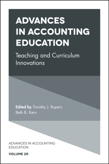 Book cover of: Advances in Accounting Education. By: Timothy J. Rupert