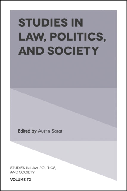 Book cover of: Studies in Law, Politics, and Society. By: Austin Sarat