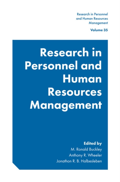 Book cover of: Research in Personnel and Human Resources Management. By: M. Ronald Buckley