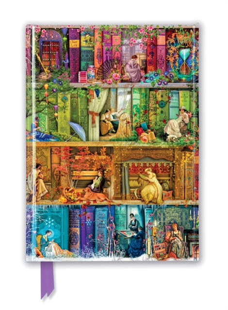 Book cover of: Aimee Stewart: A Stitch in Time Bookshelves (Foiled Journal). By: Flame Tree Studio