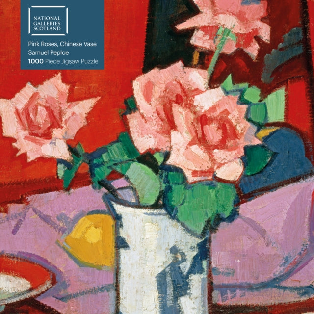 Book cover of: Adult Jigsaw Puzzle National Galleries Scotland - Samuel Peploe: Pink Roses, Chinese Vase. By: Tree Flame