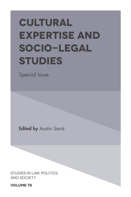 Book cover of: Cultural Expertise and Socio-Legal Studies. By: Austin Sarat