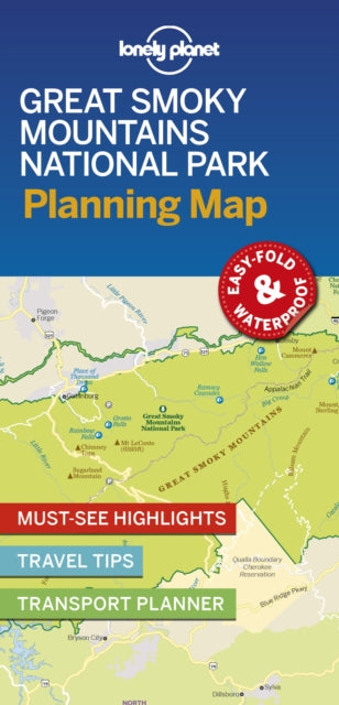 Book cover of: Lonely Planet Great Smoky Mountains National Park Planning Map. By: Lonely Planet