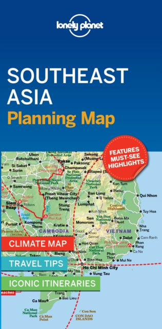 Book cover of: Lonely Planet Southeast Asia Planning Map. By: Lonely Planet