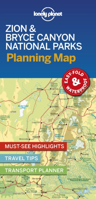 Book cover of: Lonely Planet Zion & Bryce Canyon National Parks Planning Map. By: Lonely Planet