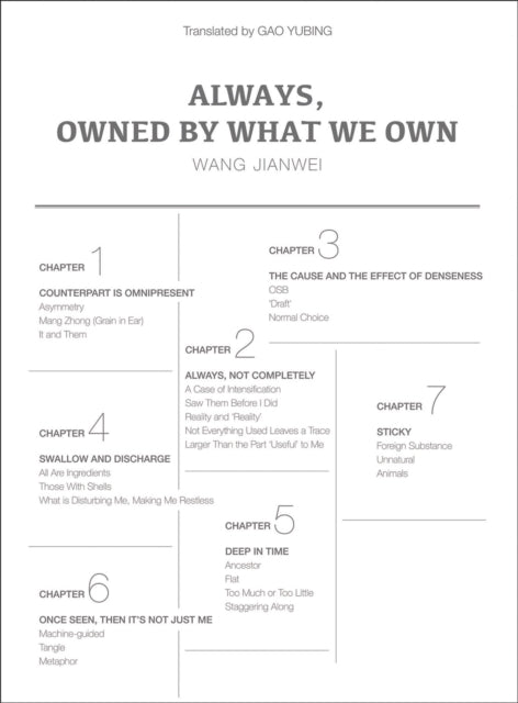 Book cover of: Always, Owned by What We Own. By: Wang Jianwei