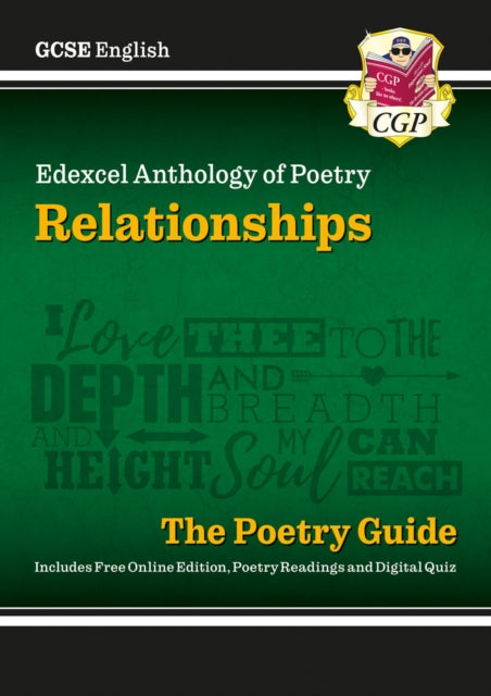 Book cover of: GCSE English Edexcel Poetry Guide - Relationships Anthology inc. Online Edition, Audio & Quizzes