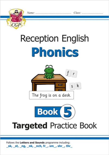Book cover of: Reception English Phonics Targeted Practice Book - Book 5