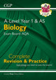 Book cover of: A-Level Biology: AQA Year 1 & AS Complete Revision & Practice with Online Edition. By: CGP Books