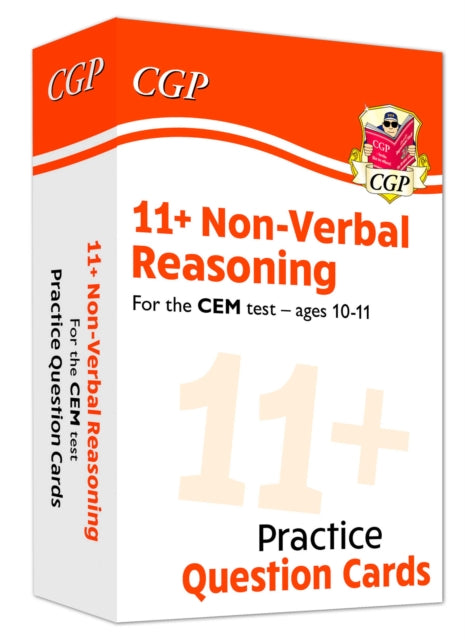 Book cover of: 11+ CEM Non-Verbal Reasoning Practice Question Cards - Ages 10-11