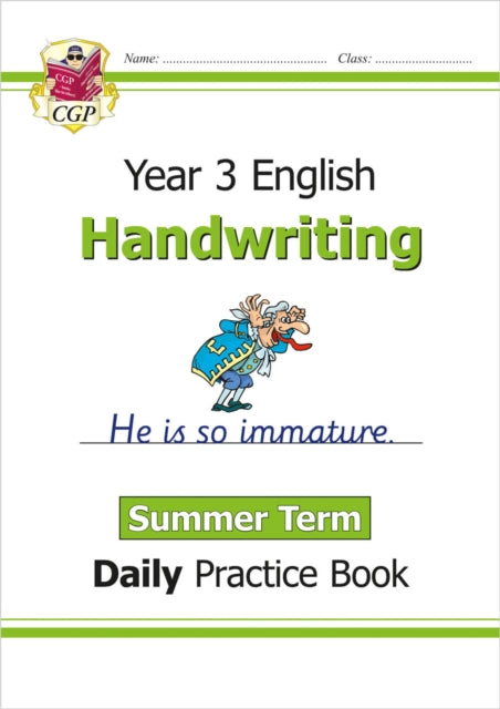 Book cover of: KS2 Handwriting Year 3 Daily Practice Book: Summer Term. By: Luke Bennett