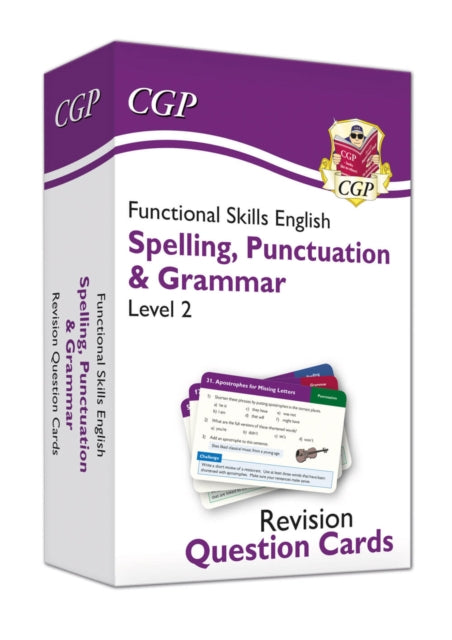 Functional Skills English Revision Question Cards: Spelling, Punctuation & Grammar - Level 2 9781789086911 Siân Butler