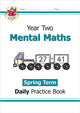 Book cover of: KS1 Mental Maths Year 2 Daily Practice Book: Spring Term. By: Emma Clayton