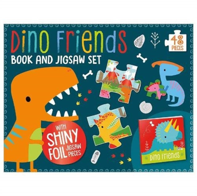 Book cover of: Dino Friends Book and Jigsaw Box Set