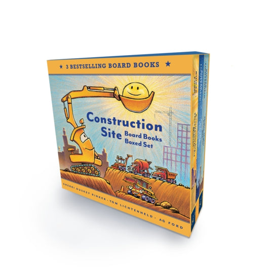 Book cover of: Construction Site Board Books Boxed Set. By: Sherri Duskey Rinker