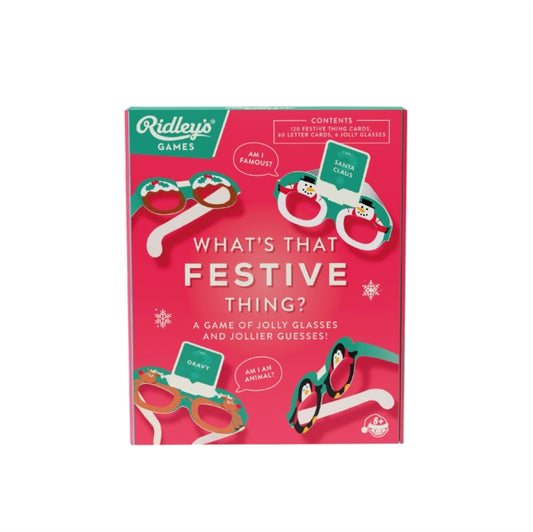 Book cover of: What's That Festive Thing?. By: RIDLEYS GAMES