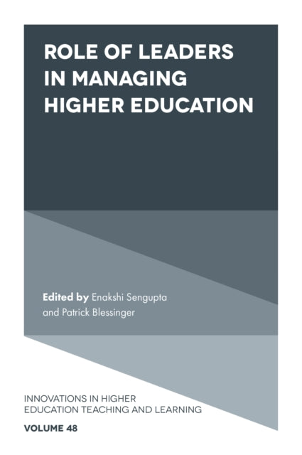 Book cover of: Role of Leaders in Managing Higher Education. By: Enakshi Sengupta