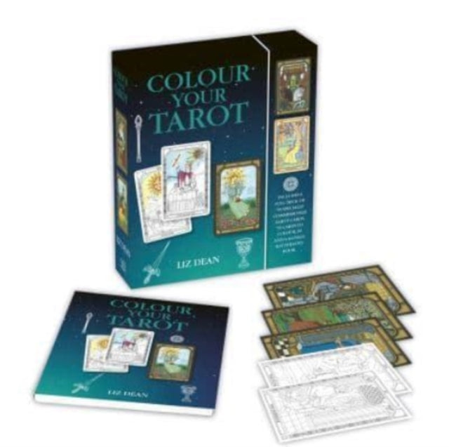Book cover of: Colour Your Tarot. By: Liz Dean