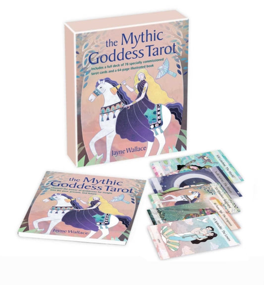 Book cover of: Mythic Goddess Tarot. By: Jayne Wallace