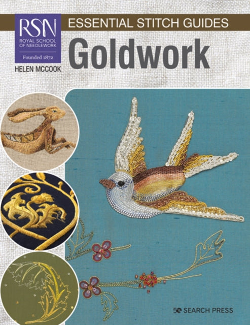 Book cover of: RSN Essential Stitch Guides: Goldwork. By: H. McCook