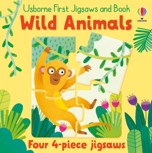 Book cover of: Usborne First Jigsaws and Book: Wild Animals