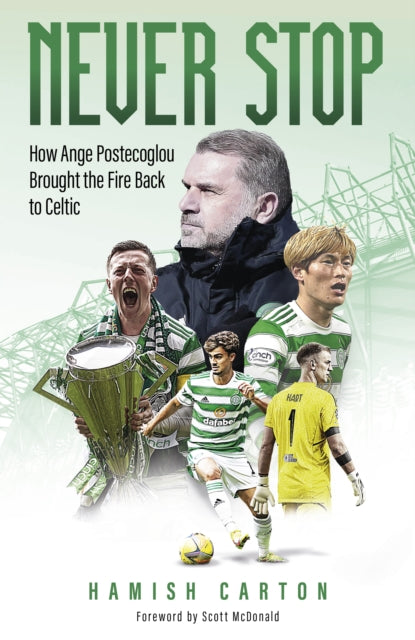 Book cover of: Never Stop. By: Hamish Carton
