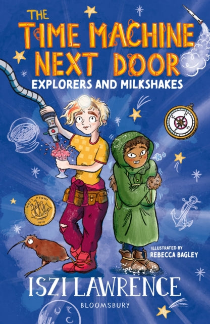 Book cover of: Time Machine Next Door: Explorers and Milkshakes. By: Iszi Lawrence