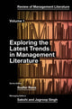 Book cover of: Exploring the Latest Trends in Management Literature. By: Sudhir Rana