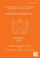 Book cover of: Antiguo Oriente: Vol. 21 2023. By: Romina Della Casa