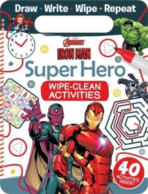 Book cover of: Marvel Avengers Iron Man: Super Hero Wipe-Clean Activities