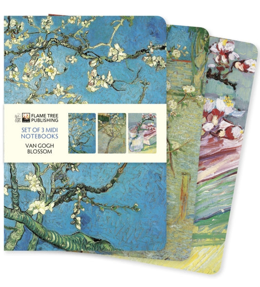 Book cover of: Vincent van Gogh: Blossom Set of 3 Midi Notebooks. By: Flame Tree Studio
