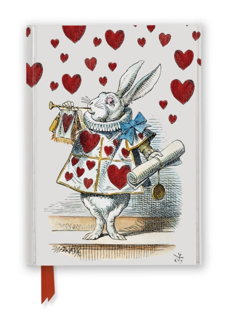 Book cover of: Alice's Adventures in Wonderland: White Rabbit (Foiled Journal). By: Flame Tree Studio