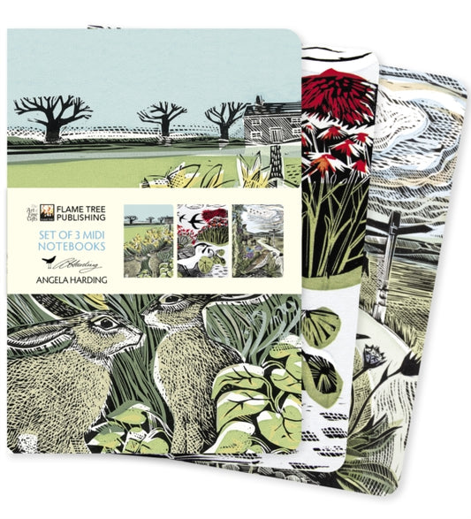 Angela Harding: Landscapes Set of 3 Midi Notebooks 9781804173183 Flame Tree Studio