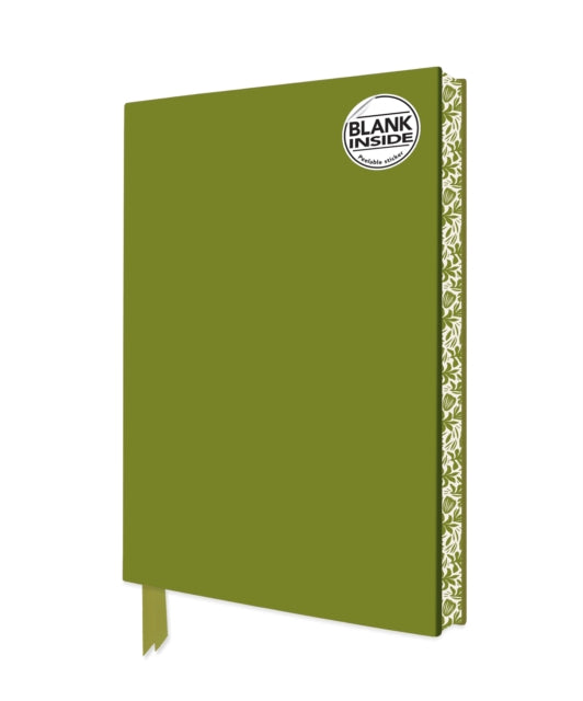 Book cover of: Sage Green Blank Artisan Notebook (Flame Tree Journals). By: Flame Tree Studio