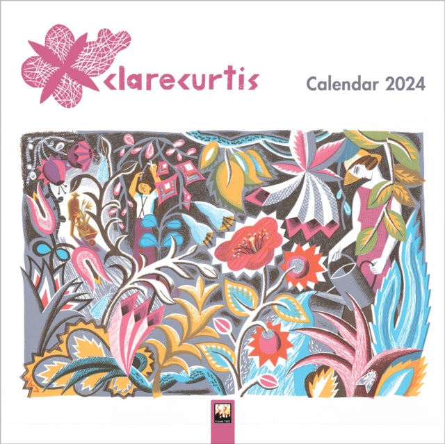 Book cover of: Clare Curtis Wall Calendar 2024 (Art Calendar)