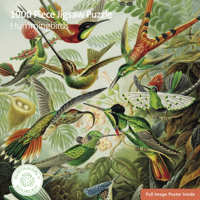 Book cover of: Adult Sustainable Jigsaw Puzzle V&A: Hummingbirds