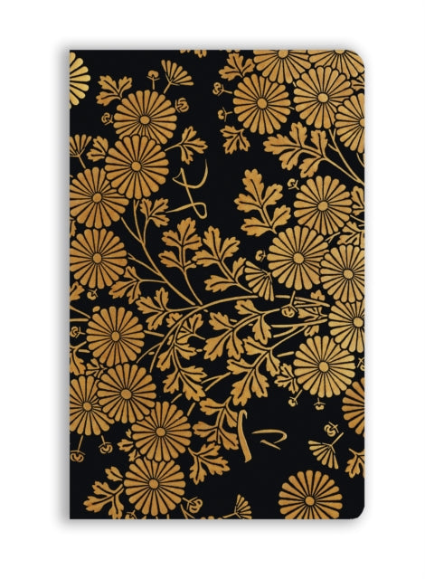 Book cover of: Uematsu Hobi: Box Decorated with Chrysanthemums (Soft Touch Journal). By: Flame Tree Studio