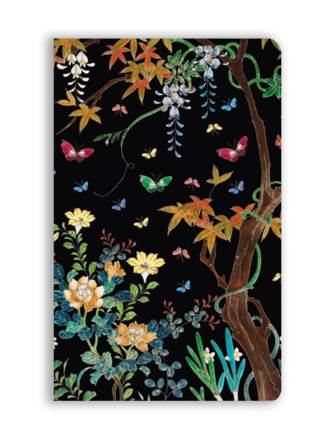 Book cover of: Ashmolean Museum: Cloisonne Casket with Flowers and Butterflies (Soft Touch Journal). By: Flame Tree Studio