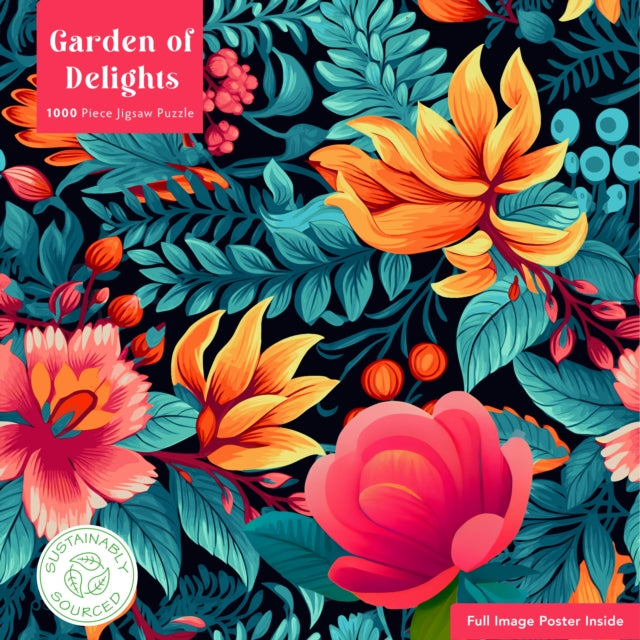 Book cover of: Adult Sustainable Jigsaw Puzzle Garden of Delights