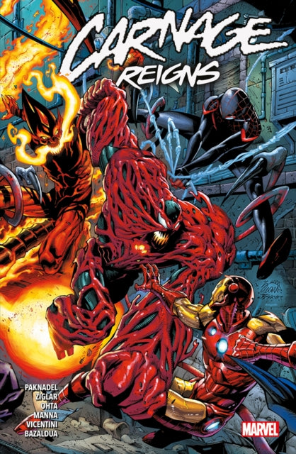 Book cover of: Carnage Reigns. By: Alex Paknadel